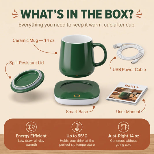WarmSip™ Heated Mugs